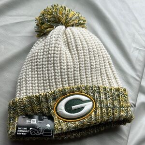 Toddler Green Bat Packers Knit Pom Beanie